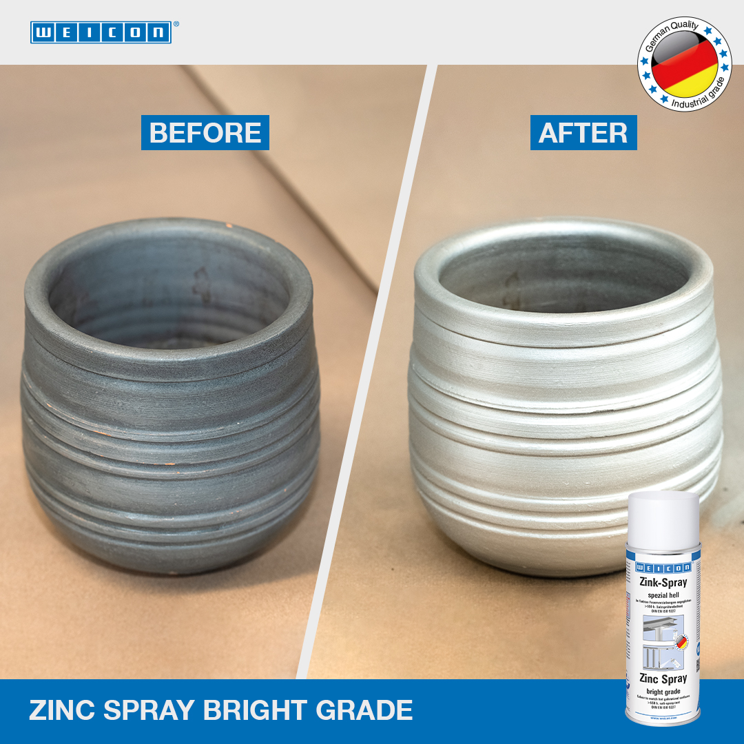 Spray Zinc spécial clair | protection cathodique contre la corrosion avec autorisation pour le secteur alimentaire